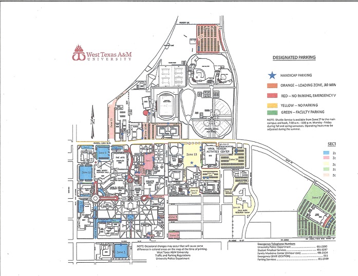 Wtamu Map